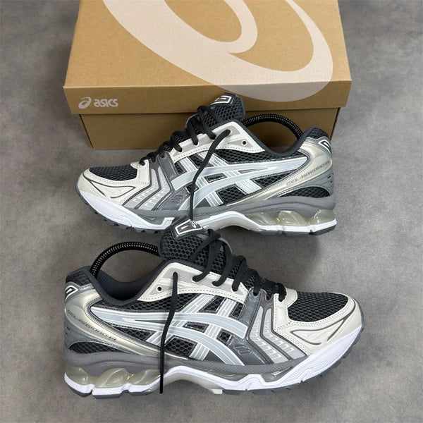 Asics Kayano 14's Obsidian Cement Grey